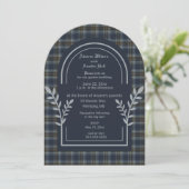 Holyrood Original Tartan Wedding Einladung (Stehend Vorderseite)
