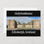 Holyroodhouse, Edinburgh, Schottland Postkarte (Vorne/Hinten)
