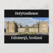Holyroodhouse, Edinburgh, Schottland Postkarte (Vorderseite)