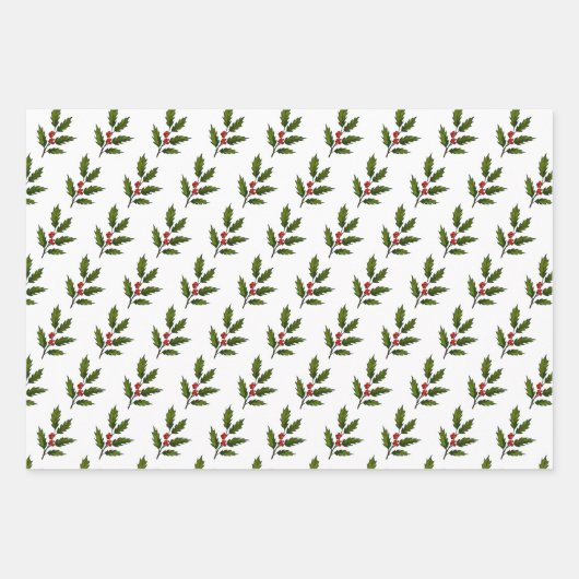 Holys Berries Design Wrapping Paper-Sets Geschenkpapier Set (Vorderseite)