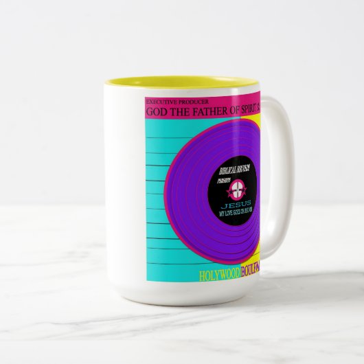 HOLYWOOD BOULEVARD-TASSE ZWEIFARBIGE TASSE (VorderseiteRechts)