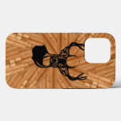 Holz - 3D Weißer Schwanz Case-Mate iPhone Hülle (Rückseite (Horizontal))