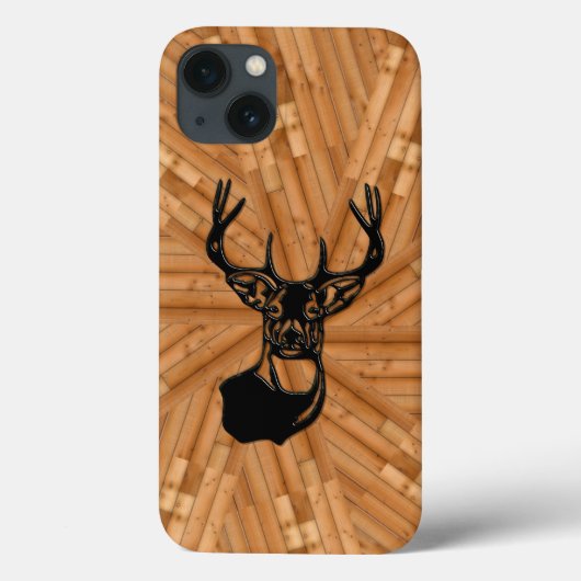 Holz - 3D White Schwanz Buck Deer Case-Mate iPhone Case-Mate iPhone Hülle (Rückseite)