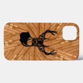 Holz - 3D White Schwanz Buck Deer Case-Mate iPhone Case-Mate iPhone Hülle (Rückseite (Horizontal))