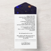 Holz 5. Hochzeitstag Einladung (Innen Boden)