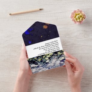 Holz 5. Hochzeitstag Einladung  