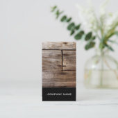Holz 6 • Elegante Visitenkarte (Stehend Vorderseite)