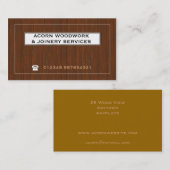 Holz (a) - Hölzerne Effekt Visitenkarten Visitenkarte (Vorne/Hinten)