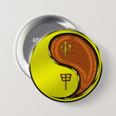 Holz Affe Button (Vorne & Hinten)