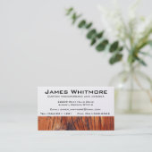 Holz-Arbeitskabinett-Bau Visitenkarte (Stehend Vorderseite)