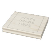 Holz Art Gummi Briefmarke 4" x 5" Gummistempel (Stempel)