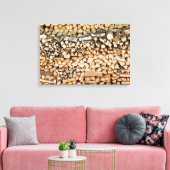 Holz auf einem Haufen Leinwand (Insitu (Wohnzimmer))