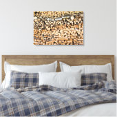 Holz auf einem Haufen Leinwand (Insitu (Schlafzimmer))