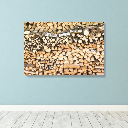 Holz auf einem Haufen Leinwand (Insitu (Holzboden))