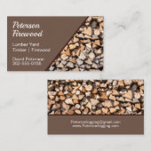 Holz aus Holz Visitenkarte (Vorne/Hinten)