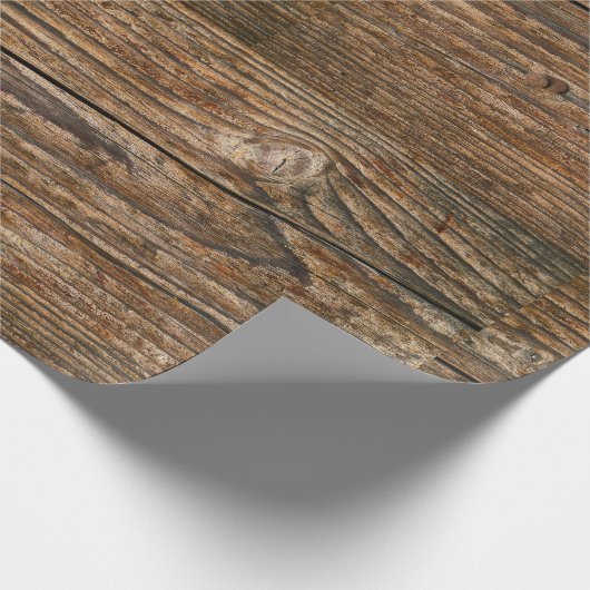Holz aussehen Woodworker Rustikaler Chic Geschenkpapier (Ecke)