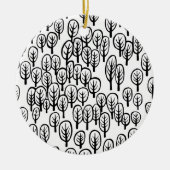Holz - B&W Keramikornament (Vorne)