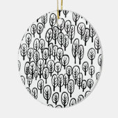 Holz - B&W Keramikornament (Links)