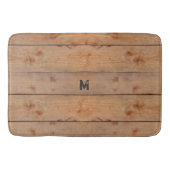 "Holz" Badematte mit (oder ohne) Initialen (Vorderseite)