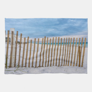 Holz Beach Fence Sunrise Destin Küchentuch