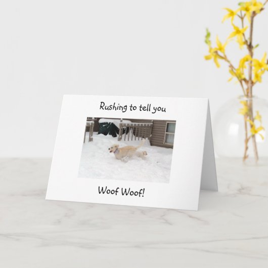 HOLZ BEI "4O" SCHAUEN SIE "GUT!" KARTE (Gelbe Blume)