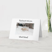 HOLZ BEI "4O" SCHAUEN SIE "GUT!" KARTE (Vorderseite)