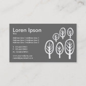 Holz - Bernstein auf dunkelblau Visitenkarte (Rückseite)