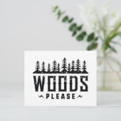Holz bitte postkarte (Stehend Vorderseite)