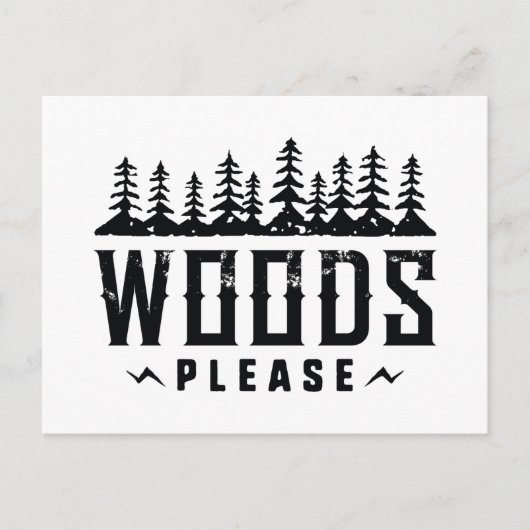 Holz bitte postkarte (Vorderseite)