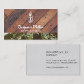 Holz | Brauerei | Kunst Visitenkarte (Vorne/Hinten)