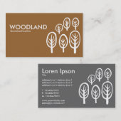 Holz - braun (996633) visitenkarte (Vorne/Hinten)