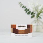 Holz breitet Visitenkarten aus Visitenkarte (Stehend Vorderseite)