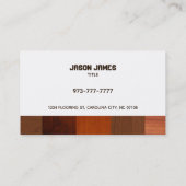 Holz breitet Visitenkarten aus Visitenkarte (Rückseite)