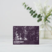 Holz, Bute Park, Cardiff (Lila geschmückt) Visitenkarte (Stehend Vorderseite)