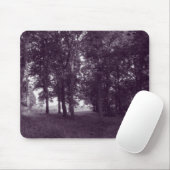 Holz, Bute Park Cardiff - Lila, tonisierte BW Mousepad (Mit Mouse)