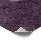 Holz, Bute Park Cardiff - Lila, tonisierte BW Poster (Ecke)