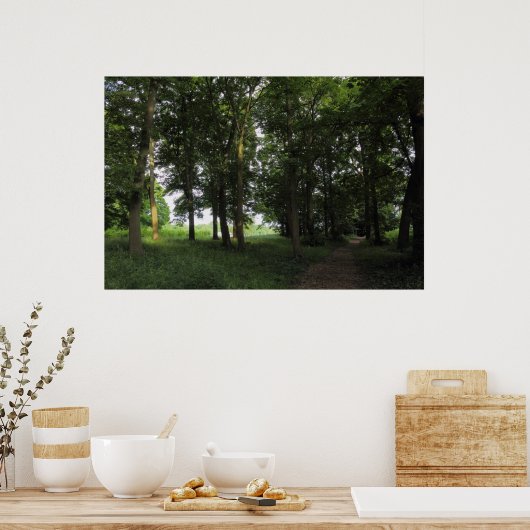 Holz, Bute Park Cardiff Poster (Küche)