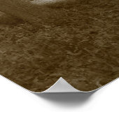 Holz, Bute Park Cardiff - Sepia toned BW Poster (Ecke)