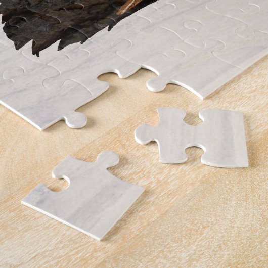 Holz - Chouette - Wood Owl Puzzle (Seite)