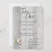 Holz Christlich zwei wird mit Taube eins Einladung (Vorderseite)