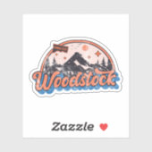 Holz, Connecticut Aufkleber (Blatt)