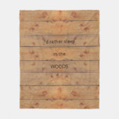 "Holz" Deckblatt ohne Text Fleecedecke (Vorderseite)