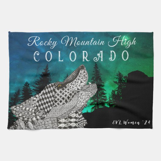 Holz - die Howling Wolf Küchentücher (Horizontal)