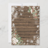 Holz Dies ist die Jahreszeit, um Verheiratete Weih Einladung (Rückseite)