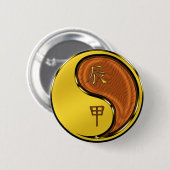 Holz-Drache Button (Vorne & Hinten)