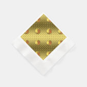 Holz-Drache Serviette (Ecke)