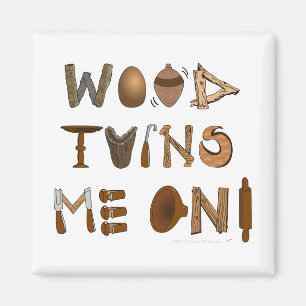 Holz dreht mich auf Woodturning Werkzeugen und Magnet