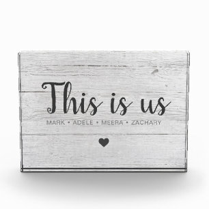 Holz Druck Dies Sind Wir Herz Fotoblock