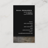 Holz - elegante Visitenkarte (Rückseite)