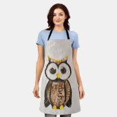 Holz - Eule - Owl Schürze (Getragen)